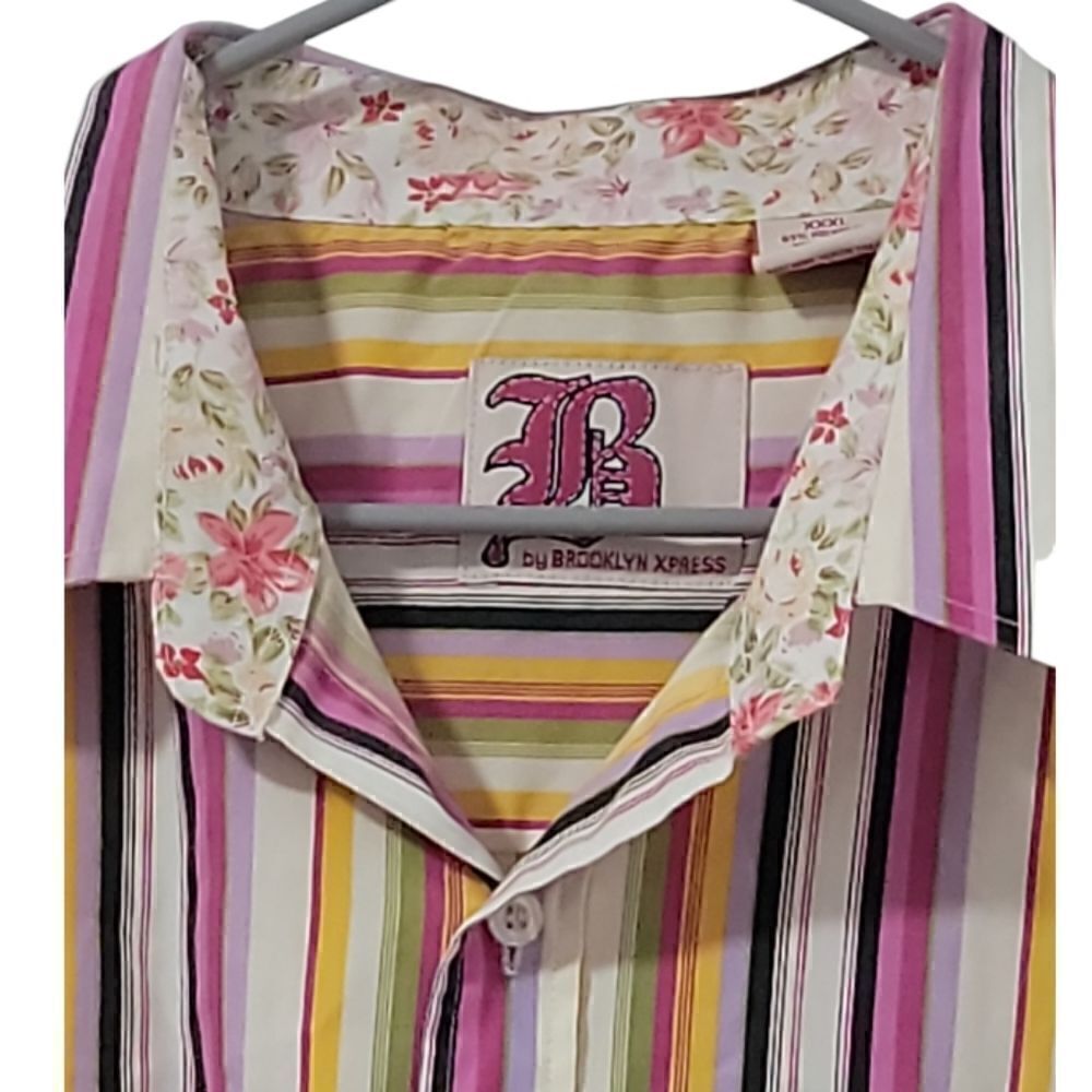 Brooklyn Express Striped Button Down - Picture 2 of 6